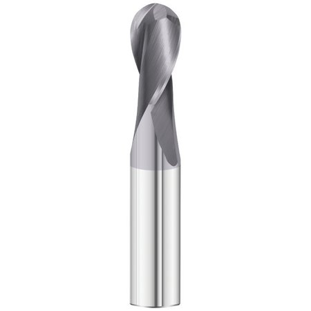 FULLERTON TOOL 2-Flute - 30° Helix - 3215 GP End Mills, TIALN, RH Spiral, Ball, Standard, 1/2 30785